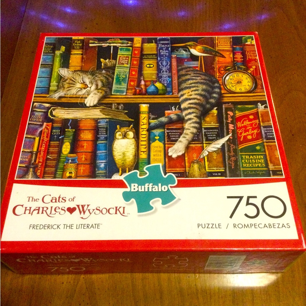 🧩 Cats of Charles Wysocki Frederick the Literate Puzzle COMPLETE